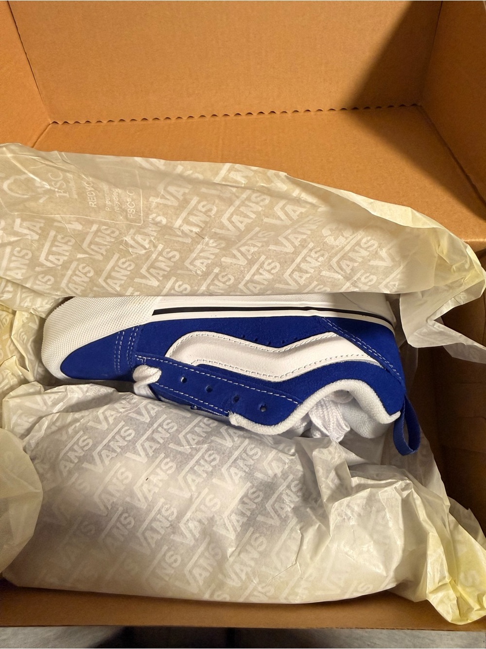 Vans Kids Blue and White Old Skool Sneakers